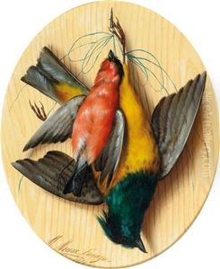 Still Life With Songbirds by Michelangelo Meucci