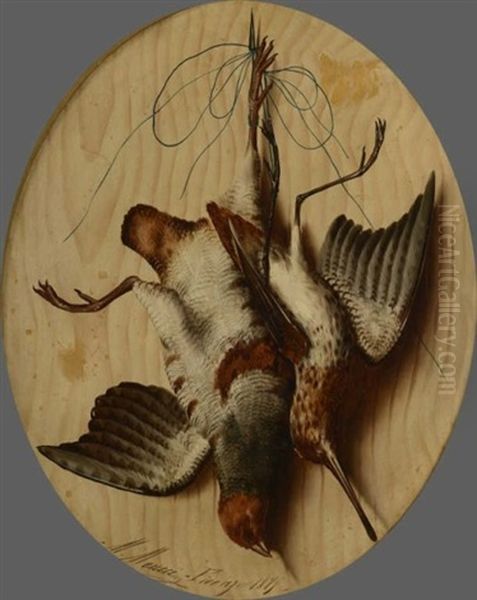Natures Mortes De Chasse, Au Col Vert Vert Et A La Perdrix Et Un Autre La Grive (2 Works) - view 1