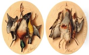 Nature Morte De Chasse (2 Works) by Michelangelo Meucci