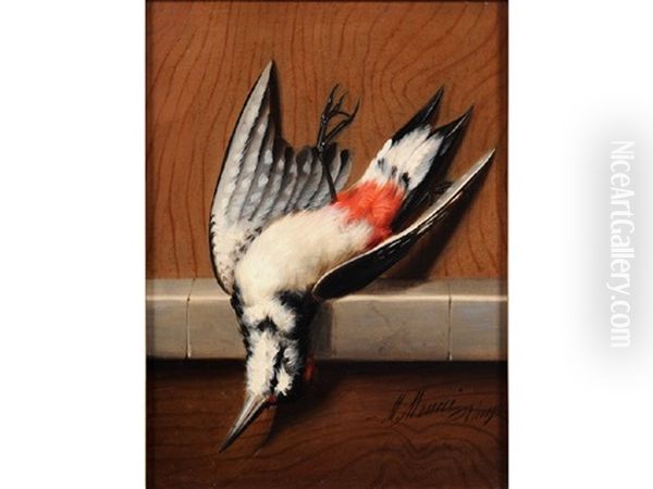 Still Life Of Game Bird On A Stone Ledge (+ 3 Others; 4 Works) - view 1