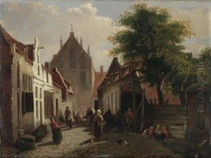 Trompe-l'oeuil Mit Toten Singvogel (triptych)