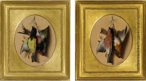 A Pair Of Still Lifes Of Songbirds - view 1