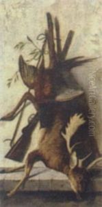 Still Life With Boar And Deer by Michelangelo Meucci