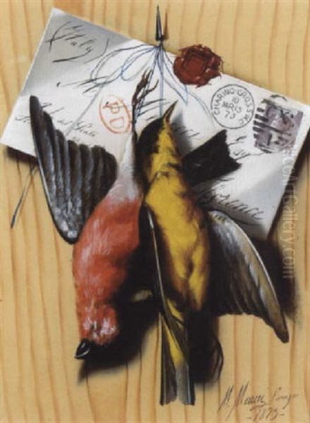 A Still Life With Songbirds And A Letter - view 1