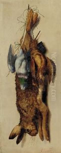A Hare, A Pigeon And A Woodcock Hanging