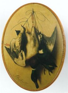 Game Birds Hanging by Michelangelo Meucci
