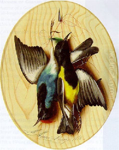Hanging Songbirds - view 1