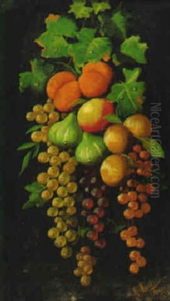 Still Life Of Hanging Fruit - view 1