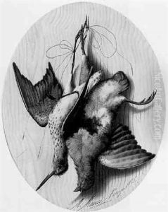 A Mallard And A Jay Hanging From A Nail A Mallard And A Jay Hanging From A Nail