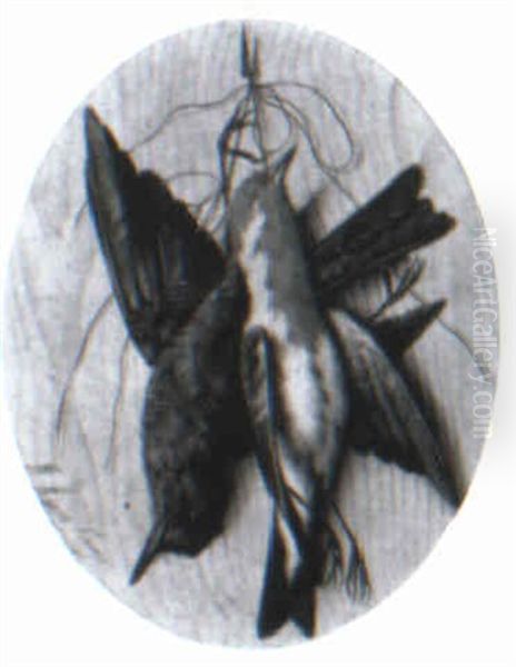 Still Life Of Hanging Birds - view 1
