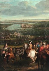 La Passage Du Rhin Devant Le Village De Lobith Le 16 Juin 1672