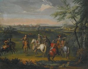 A View Of Luxembourg From Mansfeld Baths, 3 June 1684; The Arrival Of Louis Xiv To The Camp Before Maastricht, June 1673