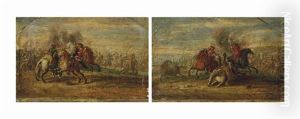 Chocs De Cavalerie by Adam Frans van der Meulen