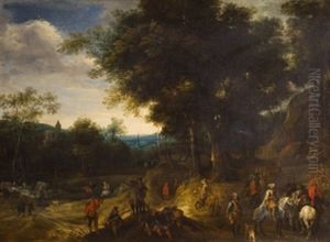 Escena De Batalla by Adam Frans van der Meulen