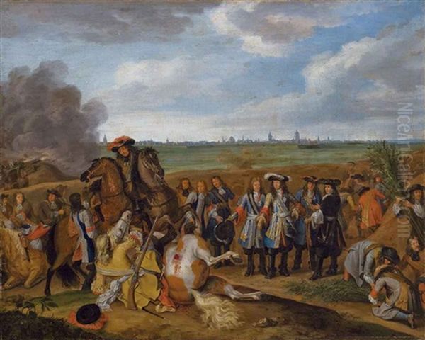 Louis Xiv Devant Le Siege De Douai - view 1