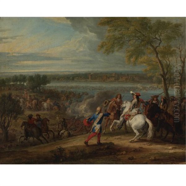 The French Army Crossing The Rhine At Lobith, June 12 - view 1