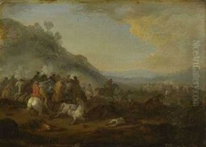 Reiterschlacht by Adam Frans van der Meulen