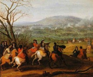 La Bataille Livree Pres De Mont-cassel by Adam Frans van der Meulen