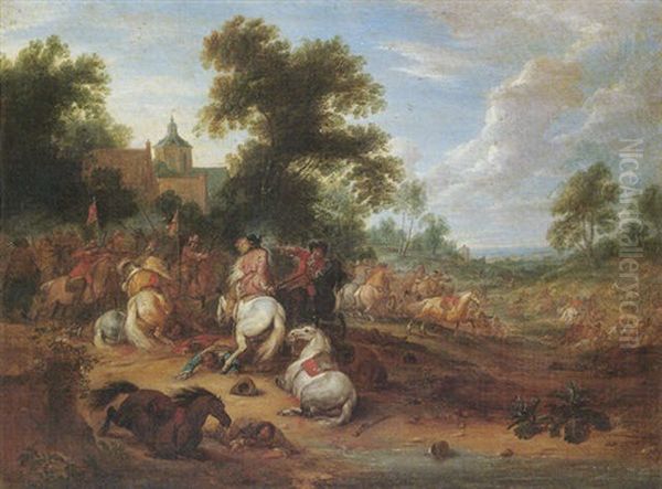 A Landscape With A Cavalry Skirmish - view 1
