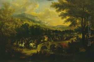 Passage Du Pont De Pierre by Adam Frans van der Meulen