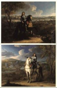 Portrait Equestre De Henri De La Tour D'auvergne, Vicomte De Turenne by Adam Frans van der Meulen