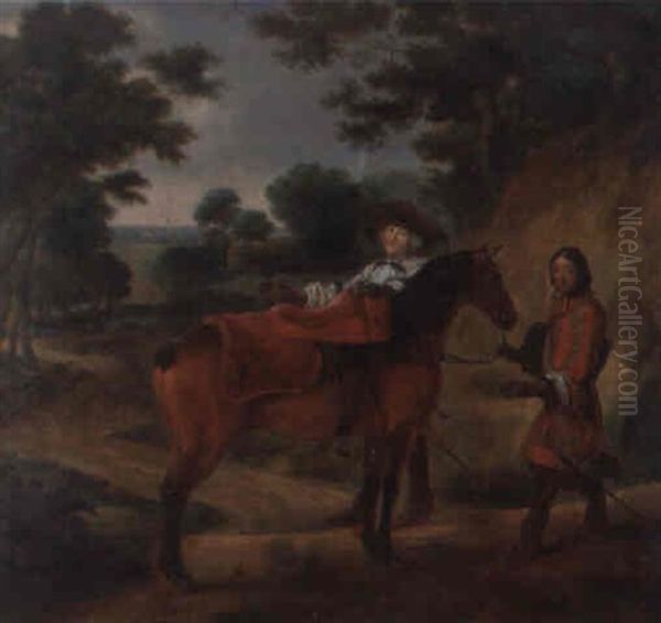 Cavalier Et Son Valet - view 1