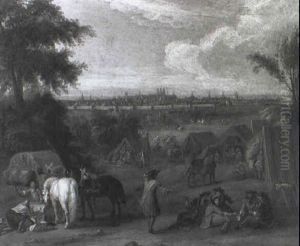 Louis Xiv's Army Camped Outside Tournay by Adam Frans van der Meulen