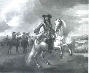 Portrait Of Louis Xiv by Adam Frans van der Meulen