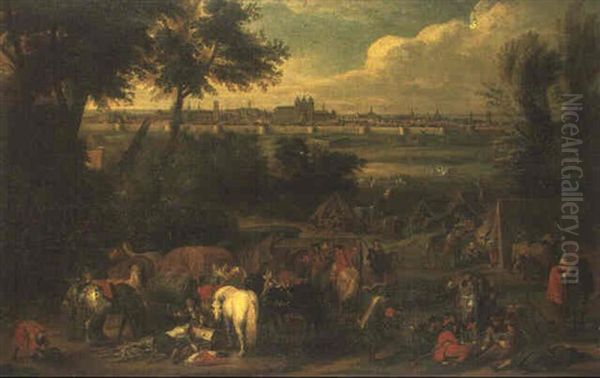 L'armee De Louis Xiv Compant Devant Tournai En 1667 - view 1