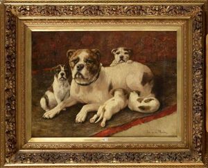 Chienne Et Ses Petits