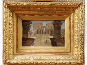 Le Temple D'horus A Edfou by Ernest ver Meulen