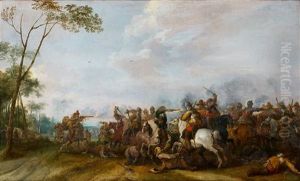 Choc De Cavalerie by Pieter Meulener
