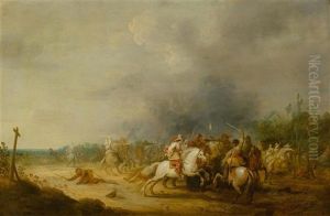 Equestrian Battle by Pieter Meulener