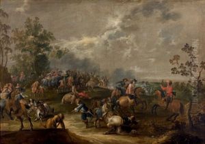 Choc De Cavalerie by Pieter Meulener