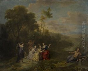 Paesaggio Fluviale Con Scena Mitologica by Balthasar Beschey