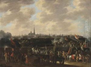 The Siege Of Antwerp by Pieter Meulener
