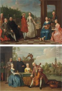 A Portrait Of Jacques-jean Cremers And His Wife by Balthasar Beschey