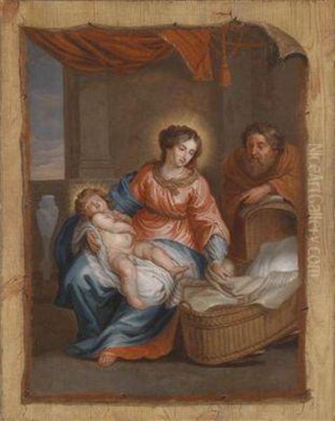 A Trompe-l""""oeil Of The Holy Family - view 1