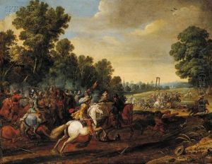 Equestrian Battle by Pieter Meulener