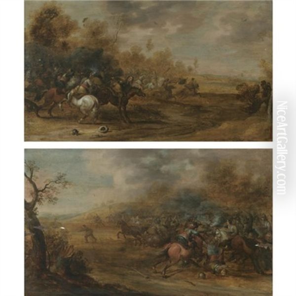 Cavalry Battles (pair) - view 1