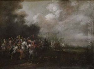 Escena De Batalla by Pieter Meulener