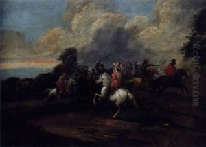 Choc De Cavalerie by Pieter Meulener