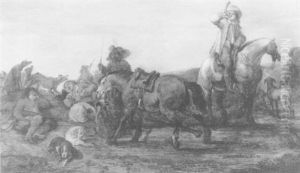 Resting Men Before The Hunt