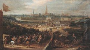 L'entree Du Cardinal-infant Ferdinand D'espagne A Anvers Le 17 Avril 1635 by Pieter Meulener