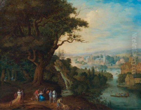 Paysage Fluvial Anime De Personnages - view 1