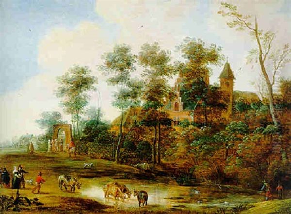Flamische Landschaft Mit Einem Schlos - view 1
