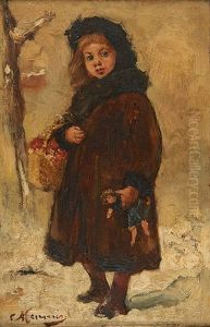 La Jeune Fille Et Sa Poupee by Constantin Meunier
