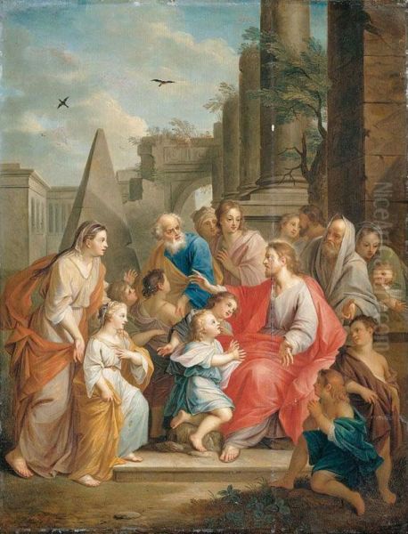 Christ Blessing The Little Children - view 1