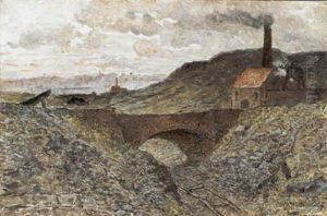 Pont D'acces A La Fosse by Constantin Meunier