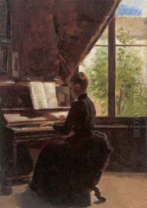 Jeune Fille Au Piano